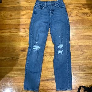 Size 2 tall, extra high-rise, sky-hi straight jean